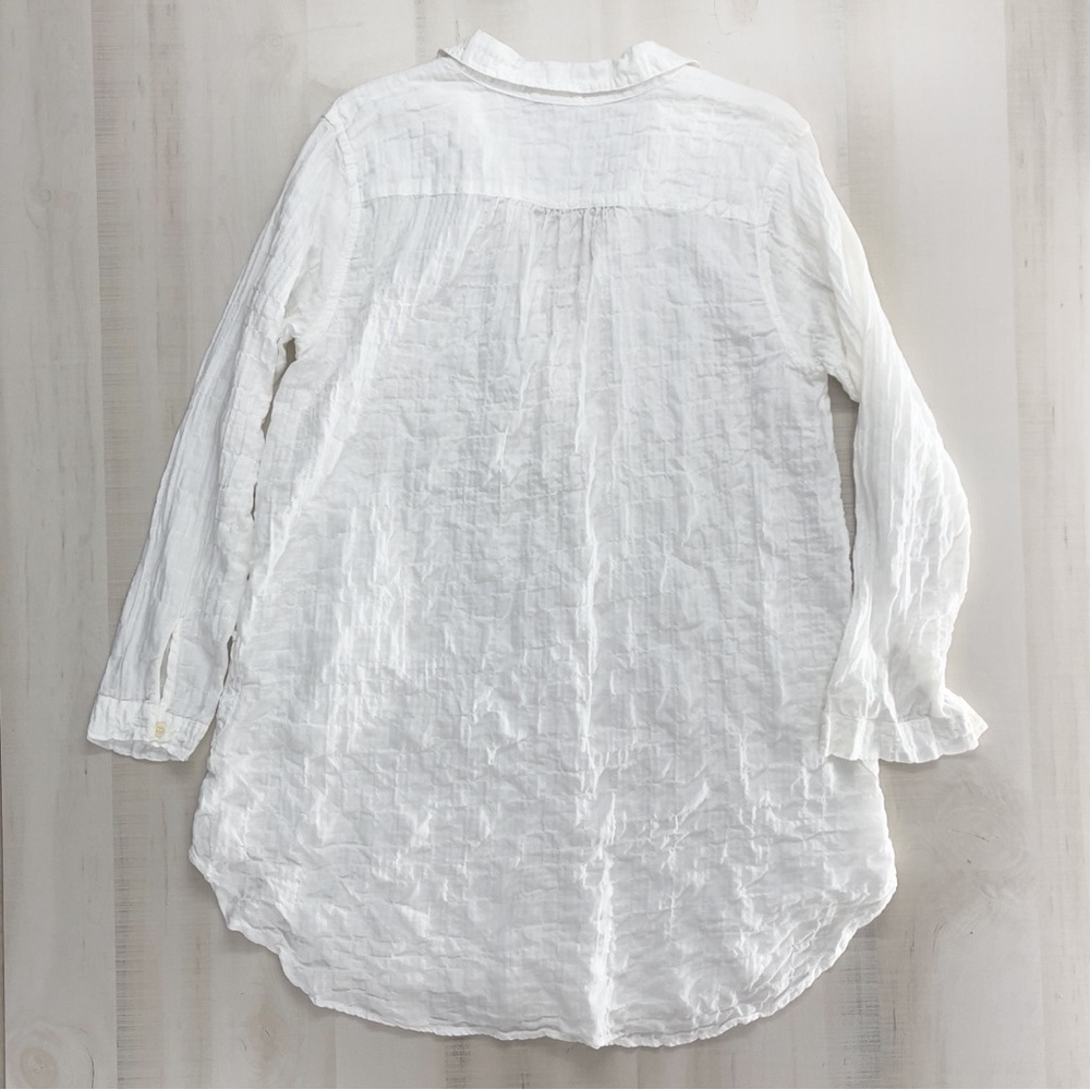CP SHADES white tunic top blouse travel boho M - Picture 4 of 8